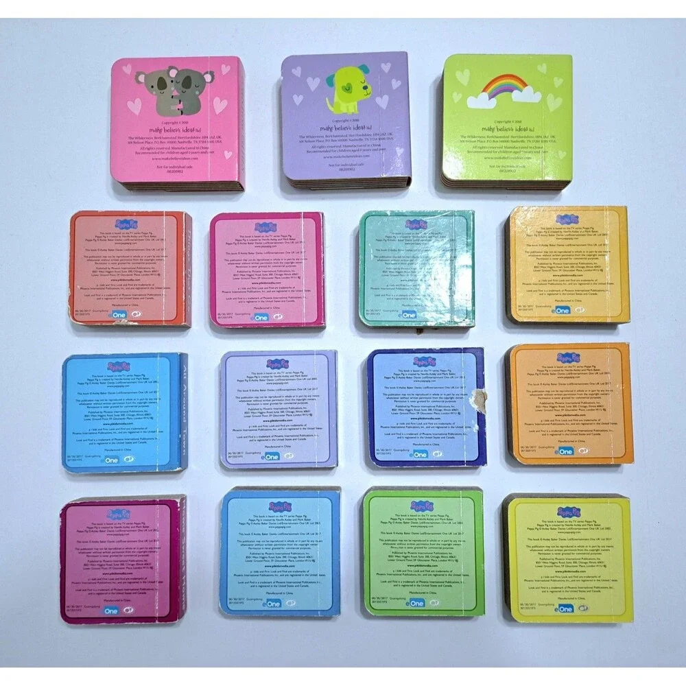 Peppa Pig Mini Books Lot of 15 Look N Find Pictures